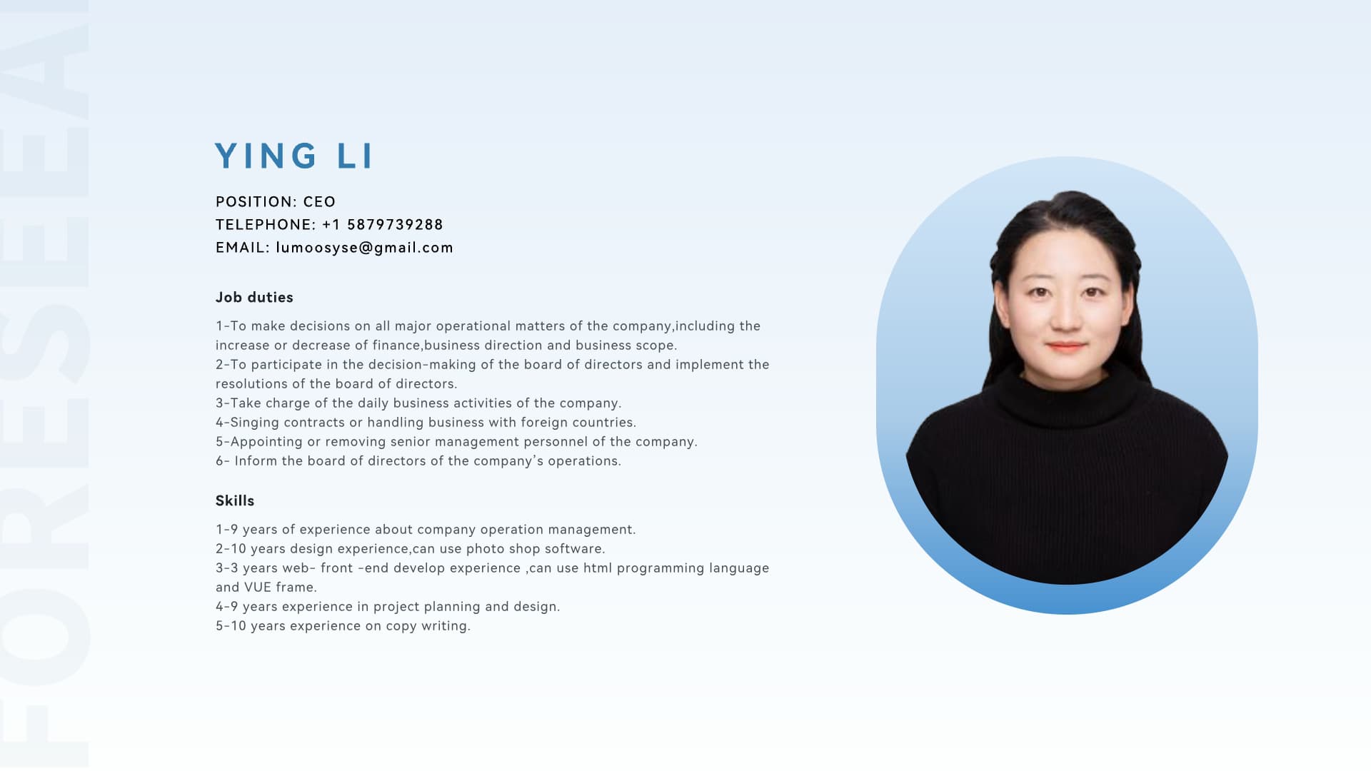 Team introduction 01